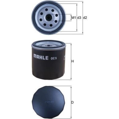 MAHLE Ölfilter OC 5 MAHLE Ölfilter OC 5