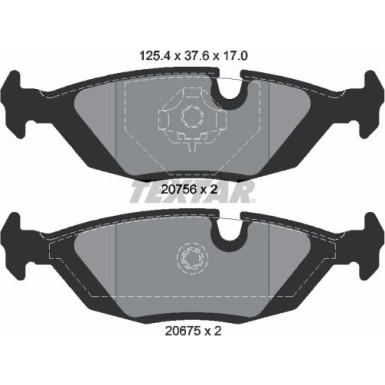 Bremsbelagsatz Bmw T. E30/E28 81-87 Q+ 2067502 Bremsbelagsatz Bmw T. E30/E28 81-87 Q+ 2067502