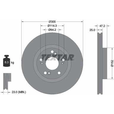 Bremsscheibe Honda P. Accord 03-16 92140903 Bremsscheibe Honda P. Accord 03-16 92140903