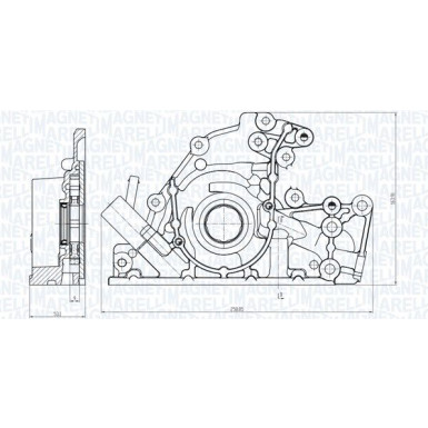 MAGNETI MARELLI Ölpumpe 351516000086 MAGNETI MARELLI Ölpumpe 351516000086