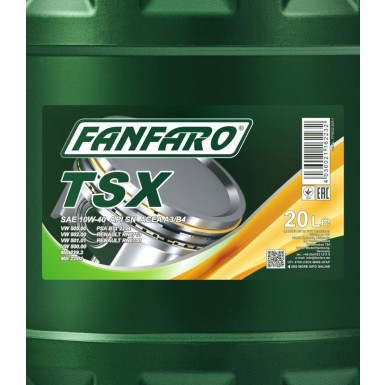 Fanfaro Master TSX 10W-40 20L FF6502-20 Fanfaro Master TSX 10W-40 20L FF6502-20