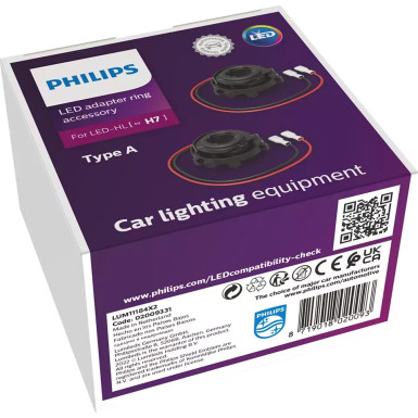 LED Connector rings [~H7] Type A - Zubehör für LED HL 2 Stück Philips 11184X2