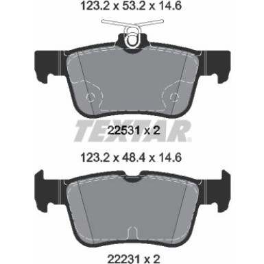 Bremsbelagsatz, Scheibenbremse Q+ 2253105
