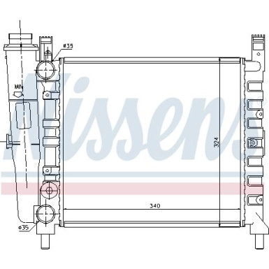 Wasserkühler PKW 61929 Wasserkühler PKW 61929