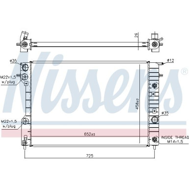 Wasserkühler PKW OPEL Omega B 63072A