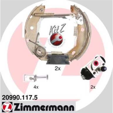 ZIMMERMANN Bremsbacken 20990.117.5 ZIMMERMANN Bremsbacken 20990.117.5