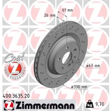15 482 086 Bremsscheibe HA 400.3635.20 15 482 086 Bremsscheibe HA 400.3635.20
