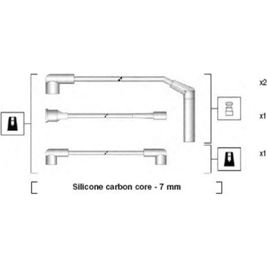 MAGNETI MARELLI Zündleitungssatz 941365060929