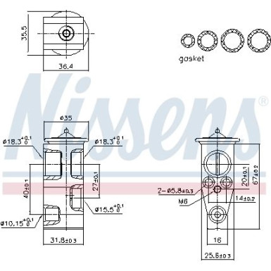 Expansionsventil Toyota Yaris 11 FIRST FIT 999444
