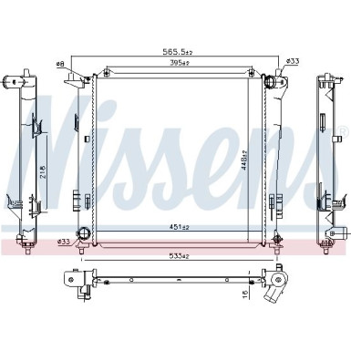 Wasserkühler PKW 675016 Wasserkühler PKW 675016