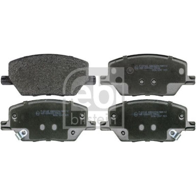 FEBI BILSTEIN Bremsbelagsatz, Scheibenbremse 116381 FEBI BILSTEIN Bremsbelagsatz, Scheibenbremse 116381