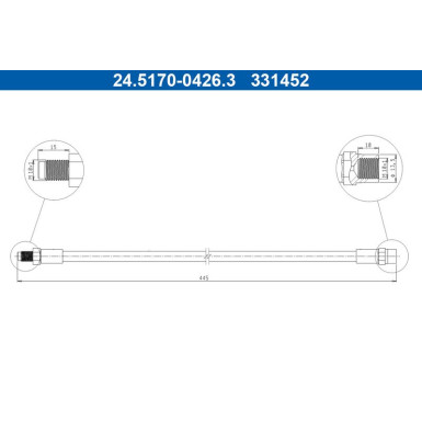 Bremsschlauch 24.5170-0426.3