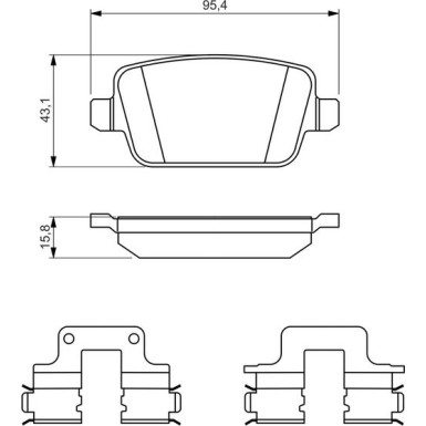 Bremsklötze FORD,VOLVO,LAND ROVER 0 986 494 639