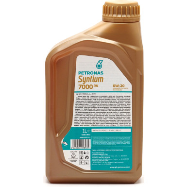 PETRONAS Syntium 7000 RN 0W-20 1 Liter 70733E18EU