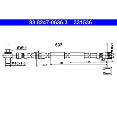 Bremsschlauch 83.8247-0636.3