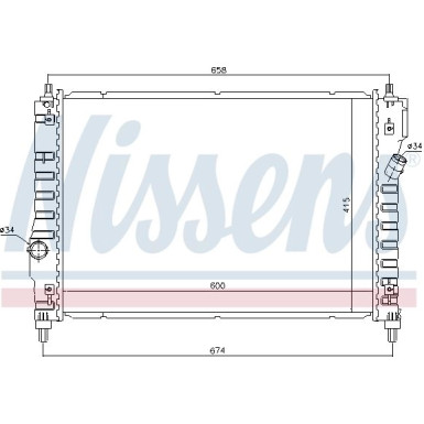 Wasserkühler PKW 61628 Wasserkühler PKW 61628