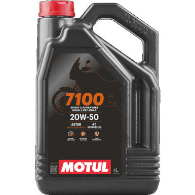 Motul 7100 Raod / V-Twin 4T MA2 20W-50 4 Liter 7100 20W-50 4T 104104