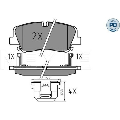 Bremsbelagsatz, Scheibenbremse 025 224 1817/PD Bremsbelagsatz, Scheibenbremse 025 224 1817/PD