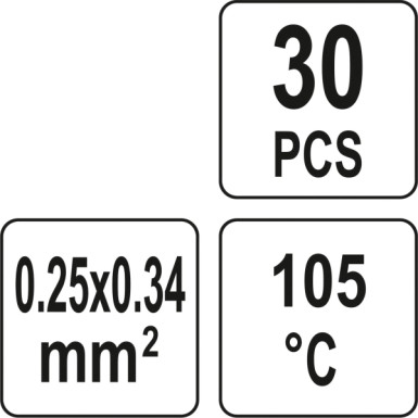Schrumpfschlauch Aus Zinn, 025-0,34mm2, 30 St YT-81440