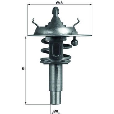 Thermostateinsatz mit Dichtung TX 106 90D