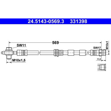 Bremsschlauch 24.5143-0569.3