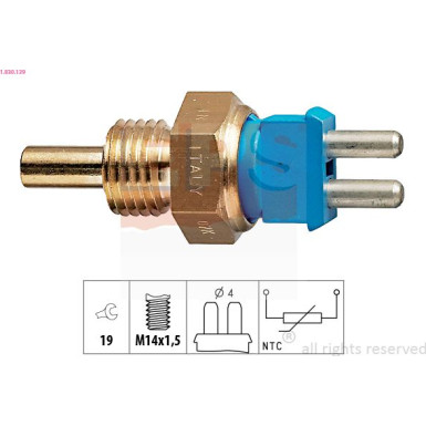 EPS Temperatursensor 1.830.139 Made in Italy - OE Equivalent