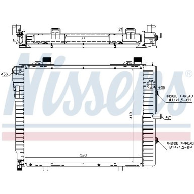Wasserkühler PKW 62712A Wasserkühler PKW 62712A