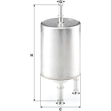 Mann & Hummel Kraftstofffilter PKW AUDI A4,A6 2,0 04 WK 720/4