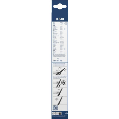 Bosch Wischerblatt H840 3397004802 Bosch Wischerblatt H840 3397004802