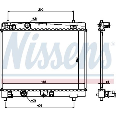 Wasserkühler PKW 64671A