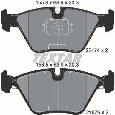 Bremsbelagsatz Bmw S. E34/E36/E46 M3/M5 2347402 Bremsbelagsatz Bmw S. E34/E36/E46 M3/M5 2347402