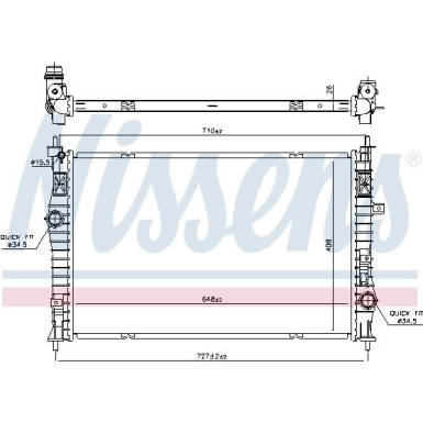 Wasserkühler PKW 636042 Wasserkühler PKW 636042
