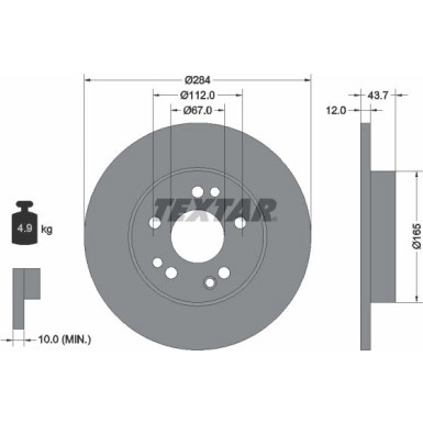 Bremsscheibe Db P. W124 200 PRO 92031803