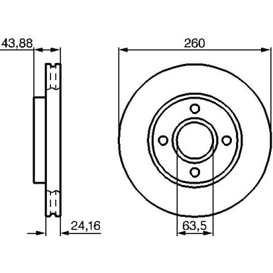 Bremsscheibe VA 0 986 478 671 Bremsscheibe VA 0 986 478 671