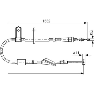Handbremsseil li 1987482093 Handbremsseil li 1987482093