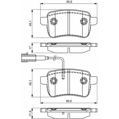 Bremsbelag 0 986 495 305 Bremsbelag 0 986 495 305