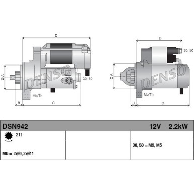DENSO Anlasser DSN942 DENSO Anlasser DSN942