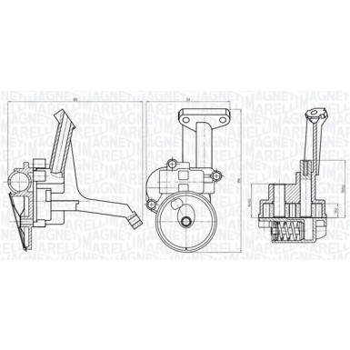 MAGNETI MARELLI Ölpumpe 351516000105 MAGNETI MARELLI Ölpumpe 351516000105