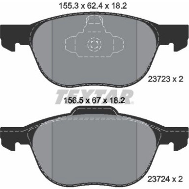 Bremsbelagsatz Ford P. Focus 04-/11-/Mazda/Volvo 2372301 Bremsbelagsatz Ford P. Focus 04-/11-/Mazda/Volvo 2372301