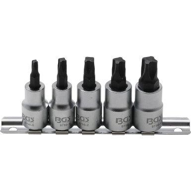 BGS Bit-Einsatz-Satz Antrieb Innenvierkant 10 mm (3/8 ) 4-kant Profil (für MTS-Mortorq) MTS0 - MTS04 5-tlg 9756 BGS Bit-Einsatz-Satz Antrieb Innenvierkant 10 mm (3/8 ) 4-kant Profil (für MTS-Mortorq) MTS0 - MTS04 5-tlg 9756