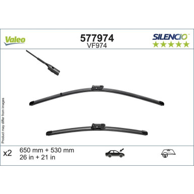 VALEO Silencio Flat Blade Set 577974 VALEO Silencio Flat Blade Set 577974