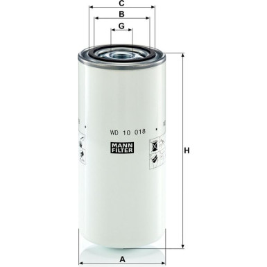 Mann & Hummel Industriefilter WD 10 018 Mann & Hummel Industriefilter WD 10 018