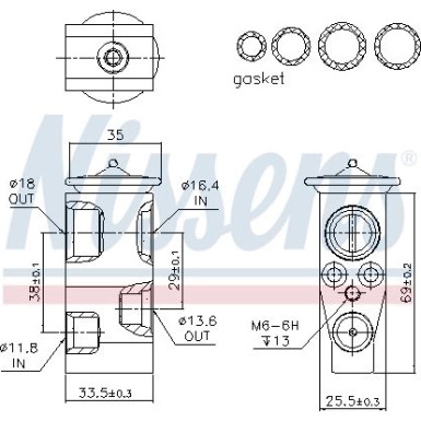 Expansionsventil VW Golf VII 12 FIRST FIT 999315 Expansionsventil VW Golf VII 12 FIRST FIT 999315