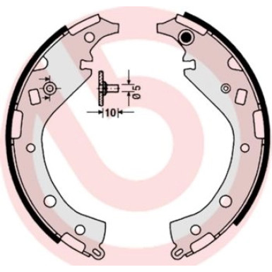 Bremsbackensatz HA TOYOTA Rav4 00-05 ESSENTIAL LINE S 83 549 Bremsbackensatz HA TOYOTA Rav4 00-05 ESSENTIAL LINE S 83 549