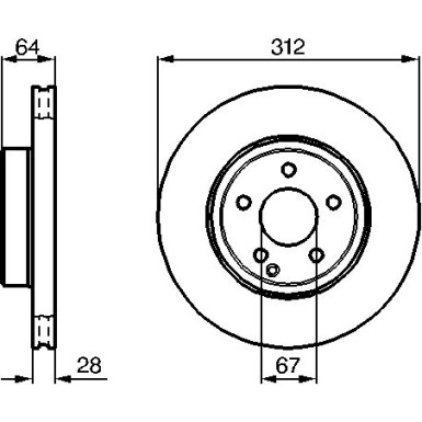 Bremsscheibe VA MERCEDES W211,C219 02 0 986 479 040 Bremsscheibe VA MERCEDES W211,C219 02 0 986 479 040