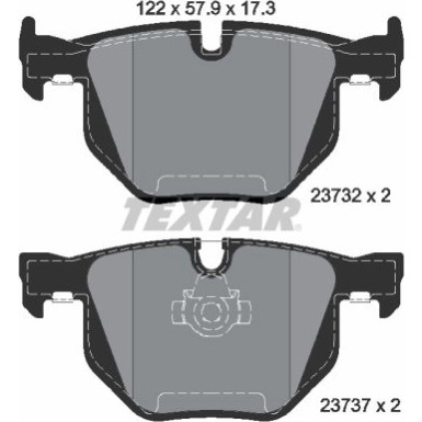 Bremsbelagsatz Bmw T. E60/61 03 Q+ 2373201