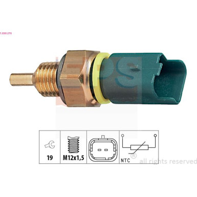 EPS Temperatursensor 1.830.276 Made in Italy - OE Equivalent
