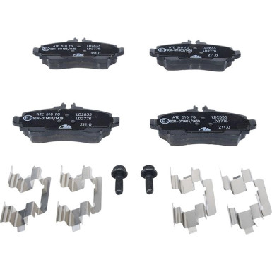 Bremsbelagsatz Db P. W168 1,4-1,9 97-04 Keramik ATE Ceramic 13.0470-2776.2 Bremsbelagsatz Db P. W168 1,4-1,9 97-04 Keramik ATE Ceramic 13.0470-2776.2