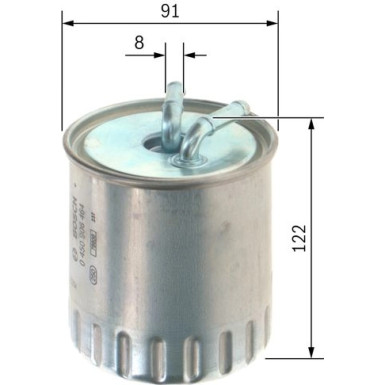 Kraftstofffilter MERCEDES M-Klasse, S-Klasse 0 450 906 464