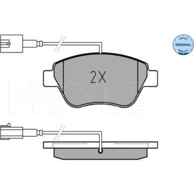 Bremsbelagsatz Fiat P. Stilo 1.2/1.6 16V 01-/Idea Mit Sensor MEYLE-ORIGINAL: True to OE 025 237 0617/W Bremsbelagsatz Fiat P. Stilo 1.2/1.6 16V 01-/Idea Mit Sensor MEYLE-ORIGINAL: True to OE 025 237 0617/W